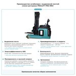 Штабелер с выдвижной мачтой (мини-ричтрак) PROLIFT PRO MRV 2040