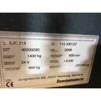 Сопровождаемый электроштабелер Jungheinrich EJC 214 DZ 430, год 2006 - 4C5D5AAD фото 2