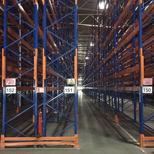 Стеллажи б/у КИФАТО, рама 11 м / балка 3,6 м