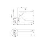 Тележка гидравлическая NOBLIFT ACX10E
