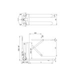 Тележка с ножничным подъемом OXH-10 OL