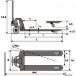 Тележка гидравлическая из нержавеющей стали OL20-Steel