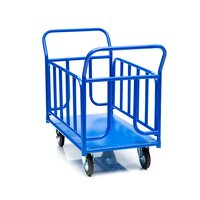 Тележка платформенная Стелла-техник КПО-500Т-200-К , с бортами, 800х1200мм фото 2